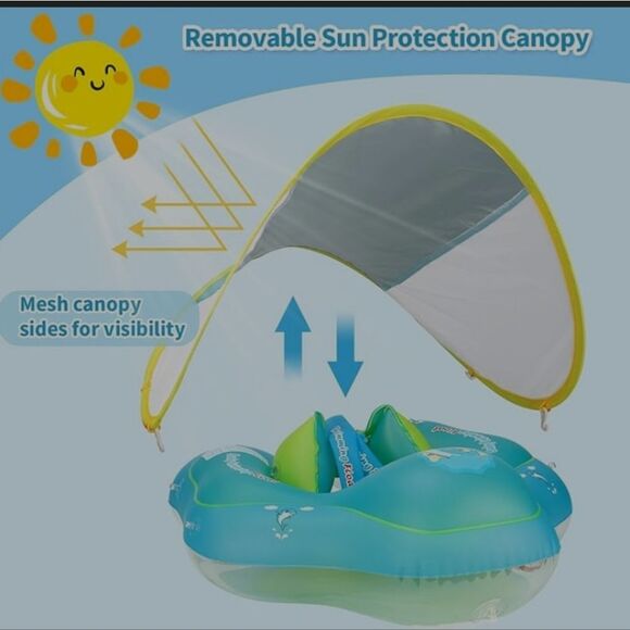 Baby Swimming Float with Canopy - Picture 5 of 8